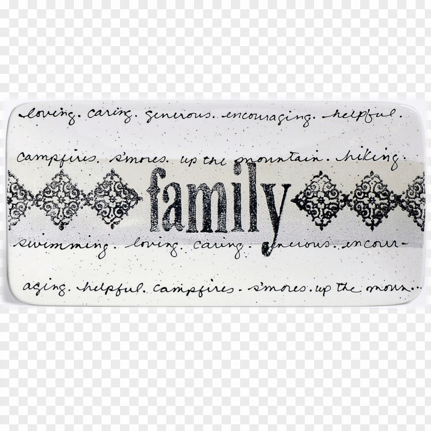 Family Rectangle Cursive Name Plates & Tags Font PNG