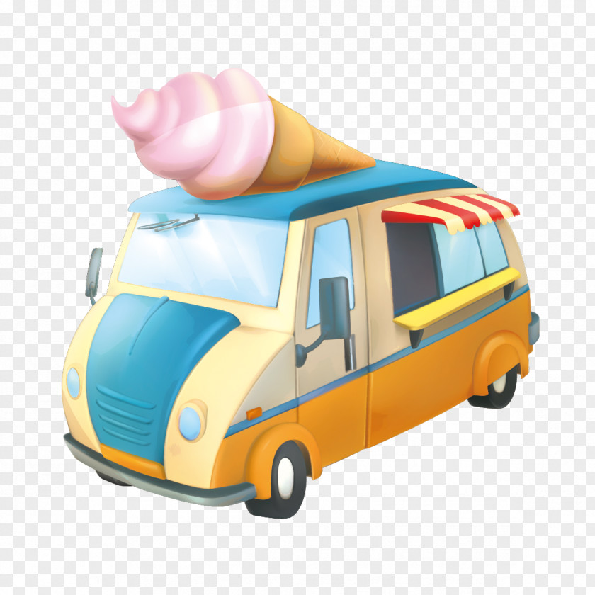 Ice Cream Car Van Street Food Royalty-free PNG