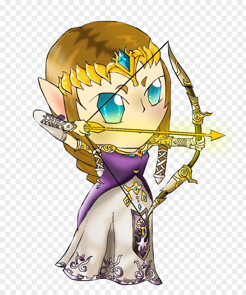 Princess Zelda Fairy Cartoon Fiction Figurine PNG