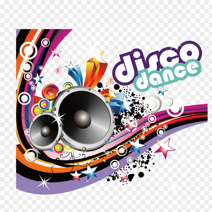 Disco Dance Music PNG music , Creative musical elements clipart PNG