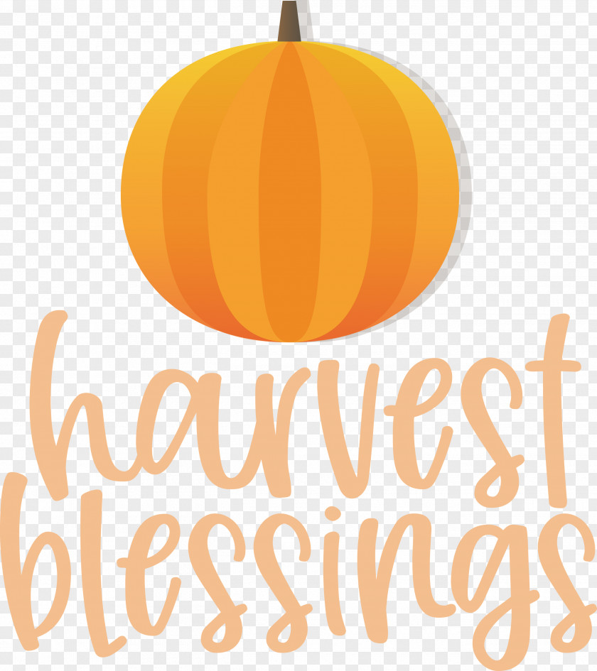 HARVEST BLESSINGS Thanksgiving Autumn PNG