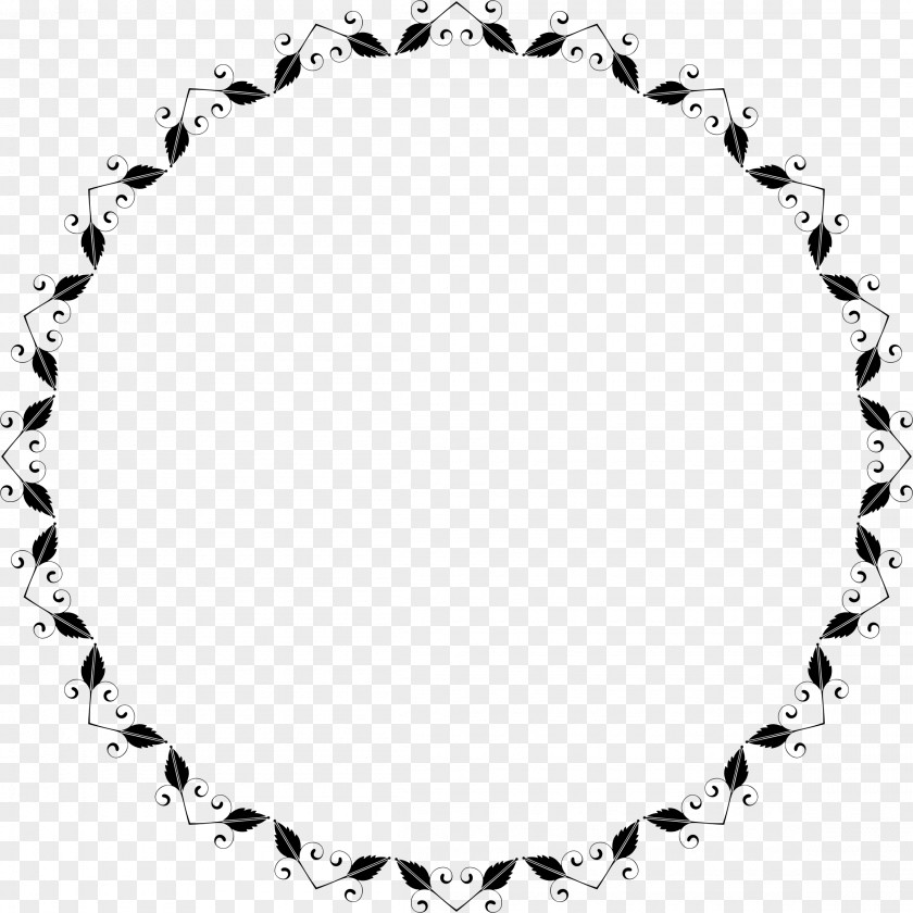 Leaf Frame Circle Line Eyelash Clip Art PNG