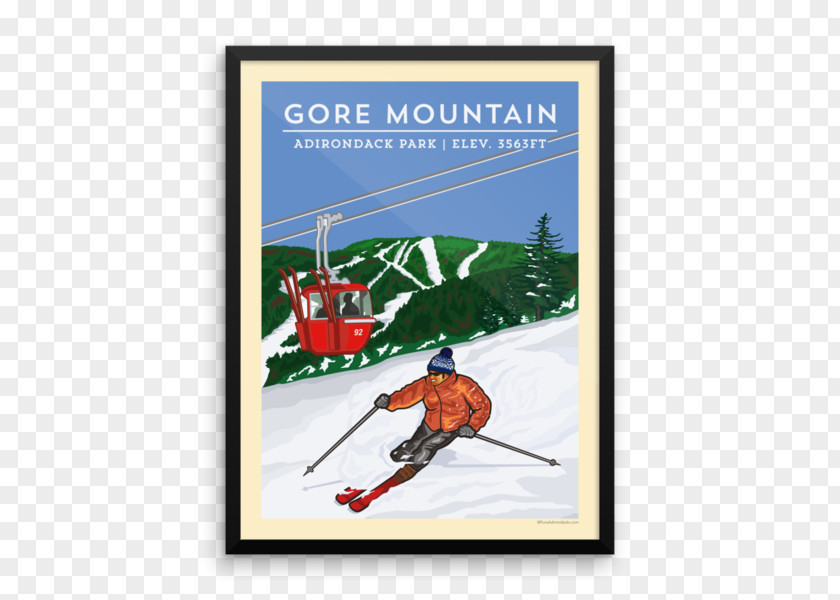 Mountain Gore Whiteface Adirondack High Peaks Poster PNG