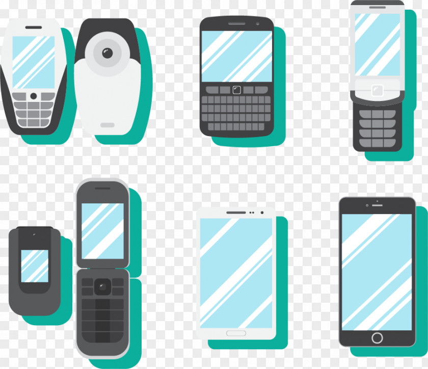 Vector Mobile Phone Feature Device Smartphone PNG