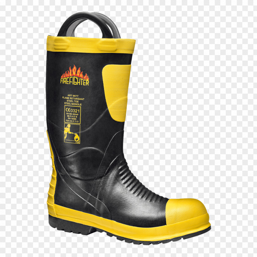 Firefighter Wellington Boot Footwear Clothing PNG