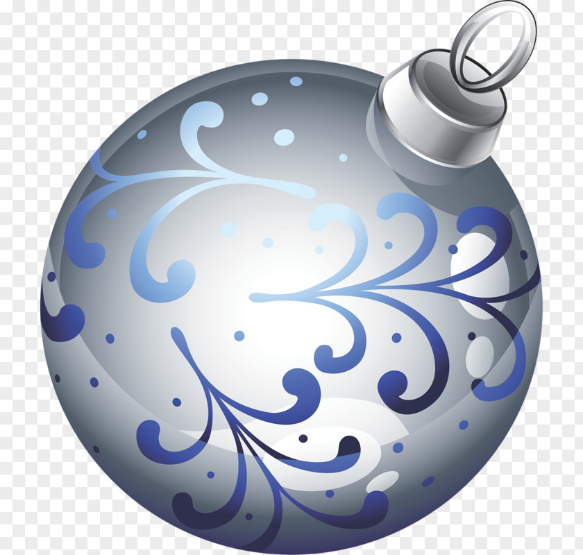 Silver Christmas Decoration Ball Ornament PNG