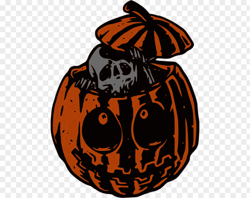 Squash Gourd Skull And Crossbones PNG