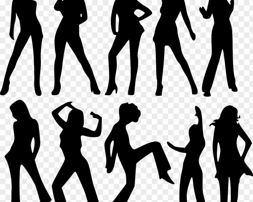 Female Model Silhouette Woman Clip Art PNG