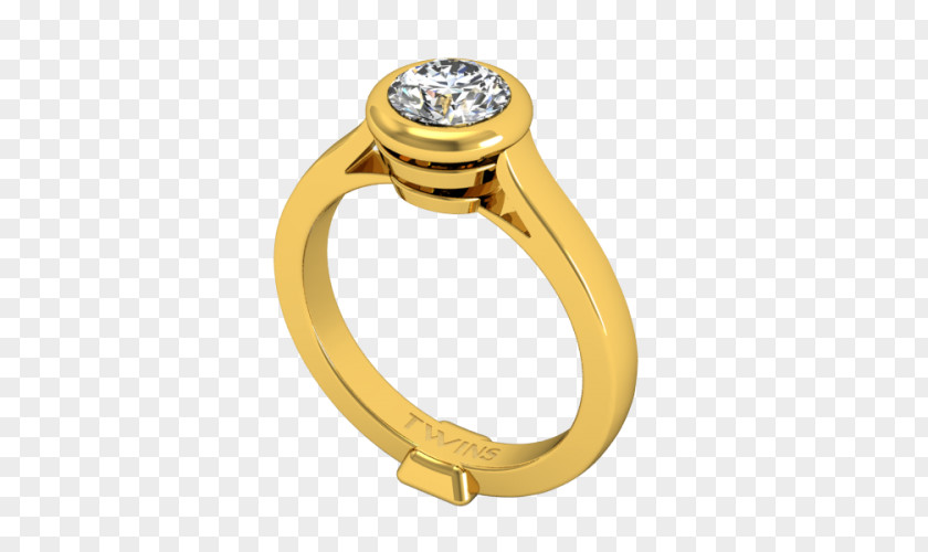 Ring Engagement Gold Jewellery Białe Złoto PNG