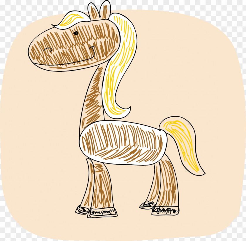 Vector Toy Horse Illustration PNG