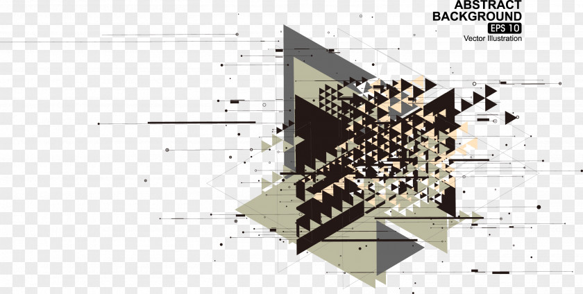 Decorative SCIENCE Superimposed Triangles Euclidean Vector PNG