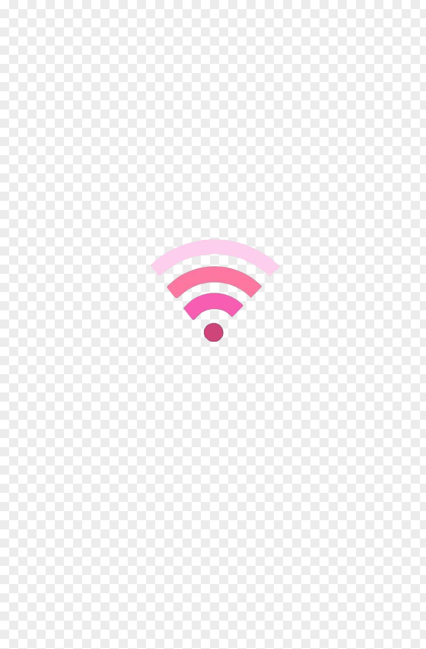 Pink Wifi White Pattern PNG