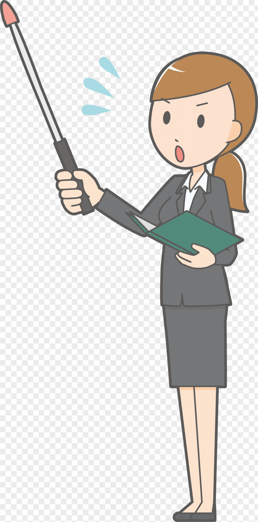 A Lecture Teacher Cartoon Woman PNG