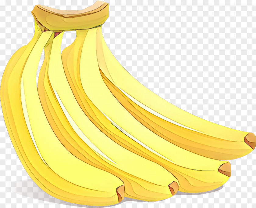 Neck Saba Banana Family Yellow Cooking Plantain Fruit PNG