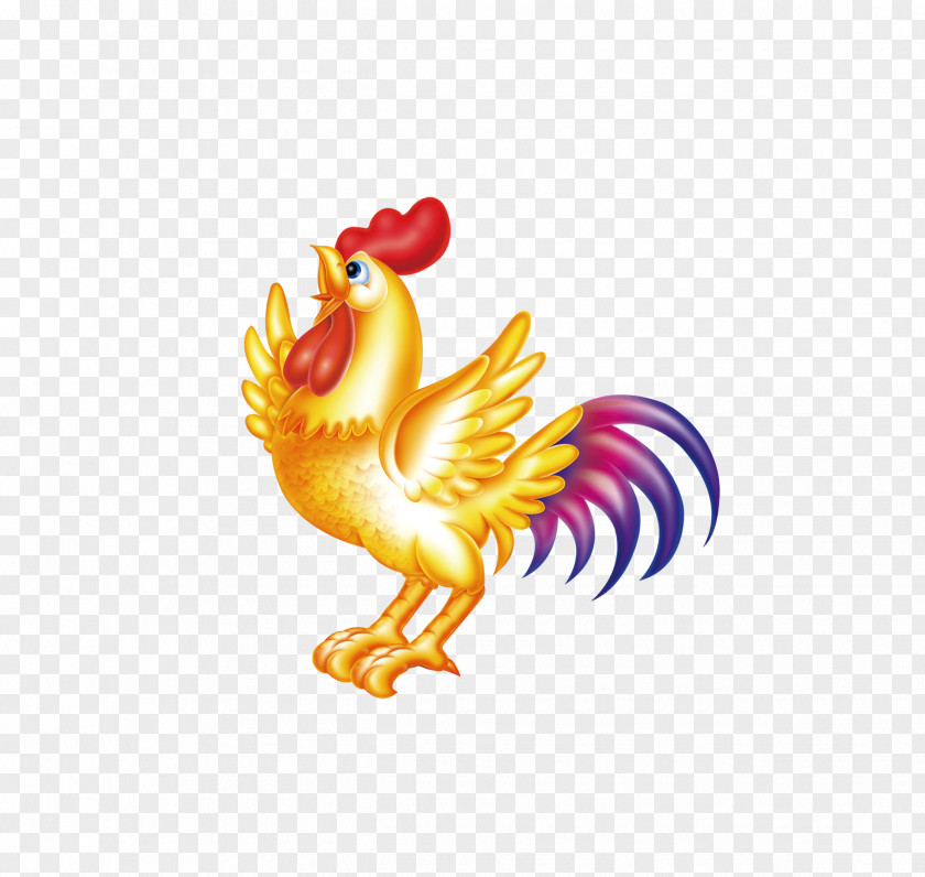 Rooster Spreading Its Wings Chicken Chinese New Year Clip Art PNG