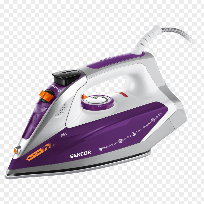 Steam Iron Clothes Humidifier Sencor SSI 8440GR 8710VT Žehlička 5420RD PNG