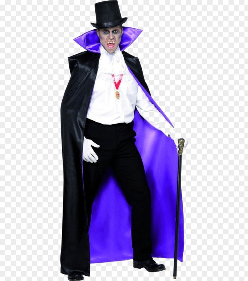Vampire Costume Party Count Dracula Cape PNG