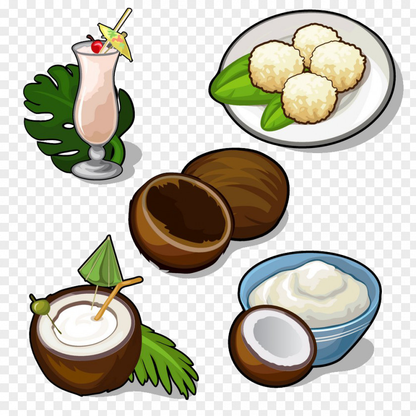 Coconut Palm Sugar Milk Juice Dodol Cocktail Water PNG