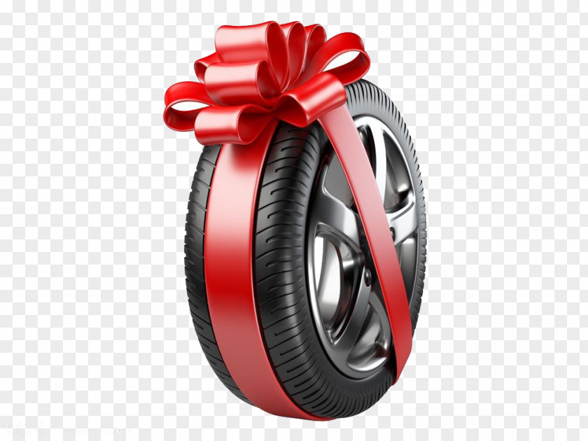 Gift Tires HD Deduction Material Car Tire Natural Rubber Wheel Ribbon PNG