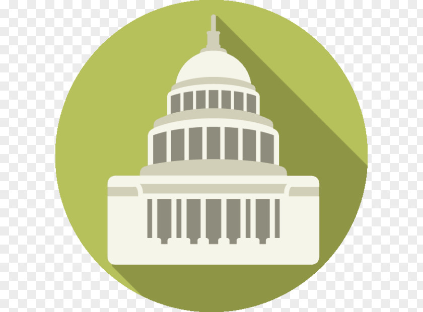 Building United States Capitol Dome Vector Graphics Illustration Clip Art PNG