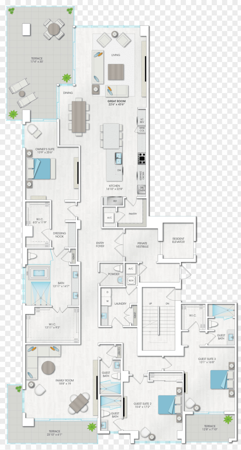 Ocean Breeze Floor Plan Angle PNG