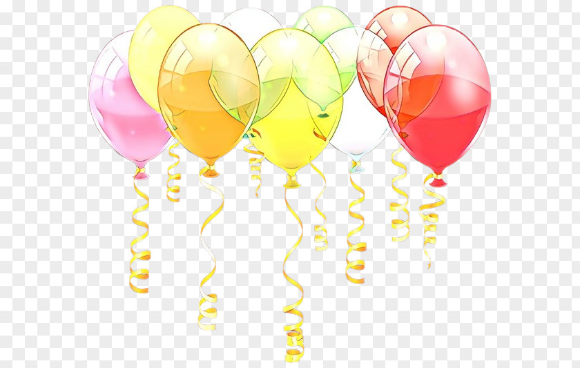 Party Yellow Balloon Clip Art Supply PNG