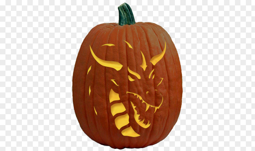 Pumpkin Jack-o'-lantern Carving Stencil Pattern PNG
