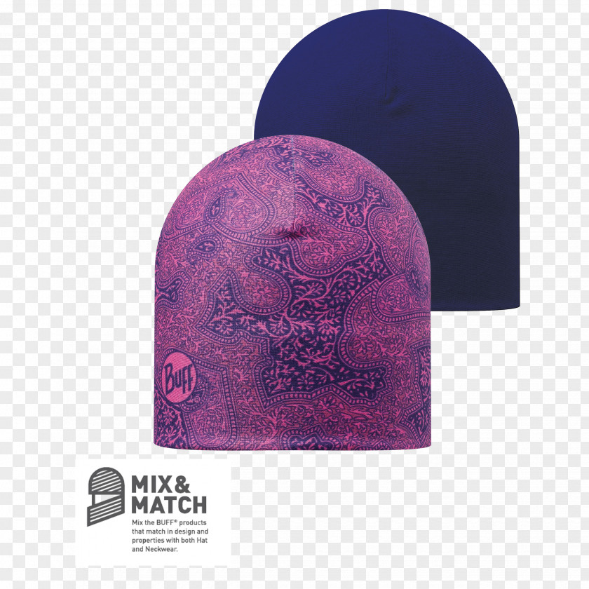 Beanie Blue Hat Purple Magenta PNG