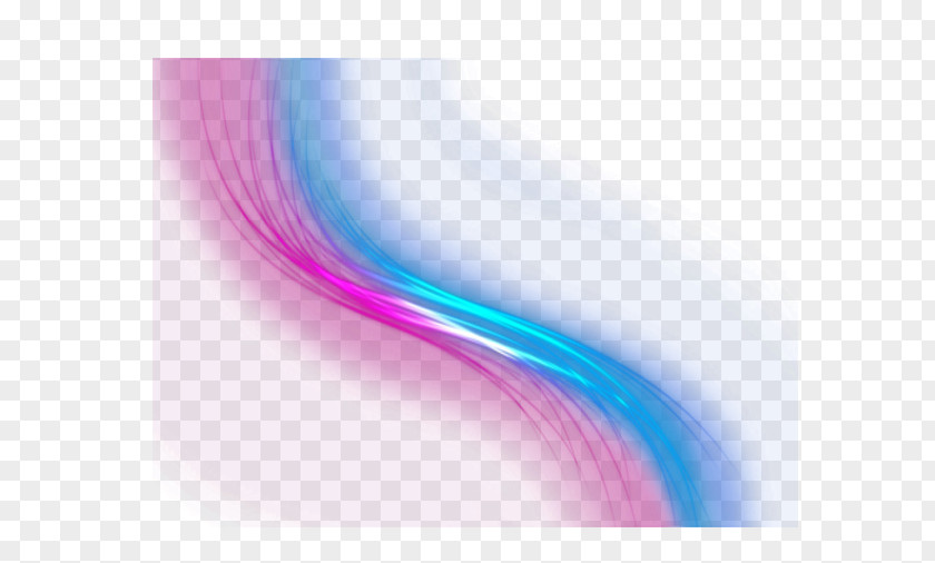 Curved Lines Of Science And Technology Light PNG