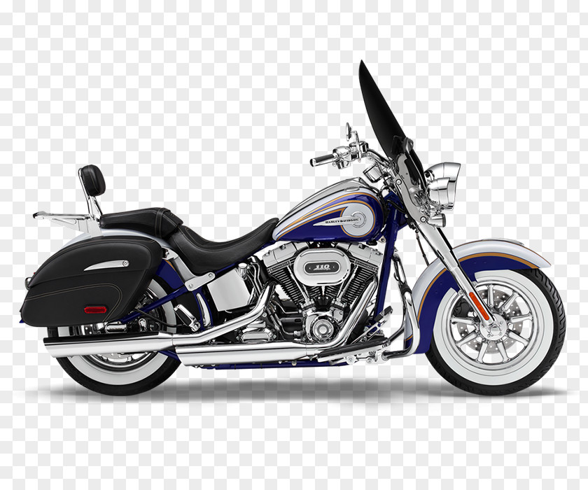 Motorcycle Harley-Davidson CVO Softail FLSTF Fat Boy PNG