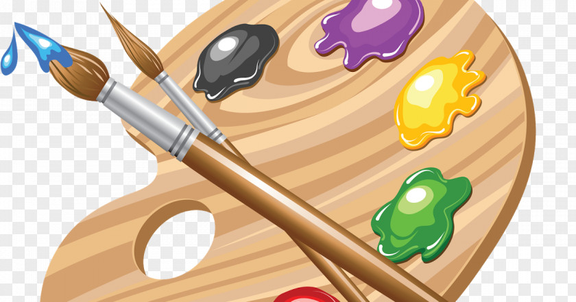 Painting Clip Art Palette Paint Brushes PNG