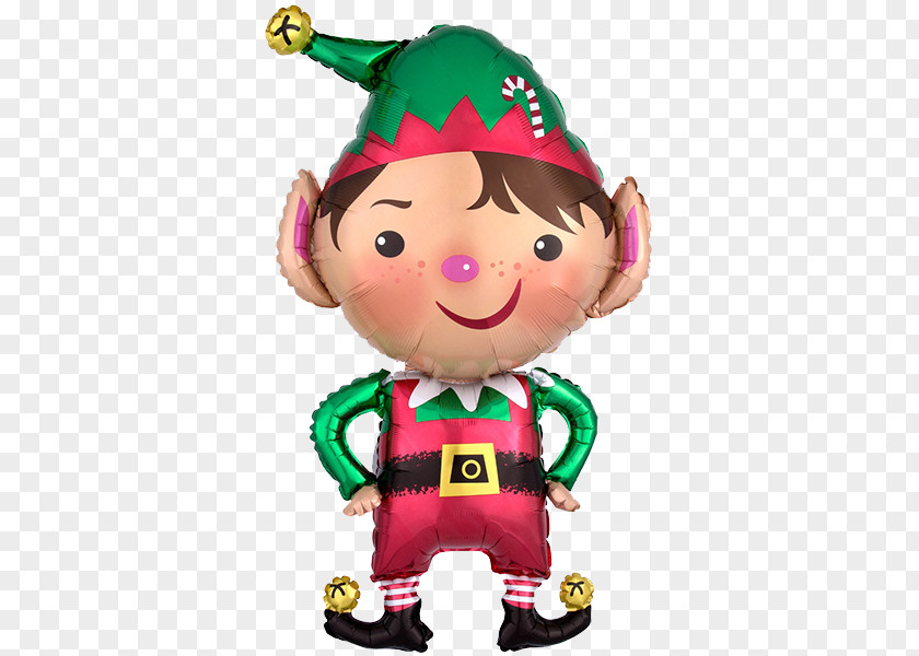 Balloon Christmas Elf Santa Claus PNG