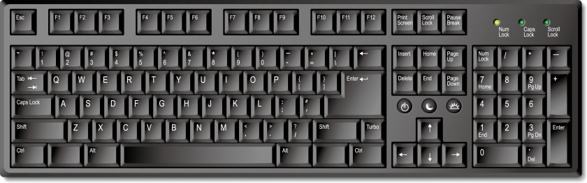 Keyboard Vector Computer Laptop Cdr PNG