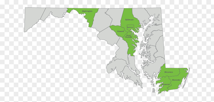 Map Maryland Topographic Royalty-free PNG