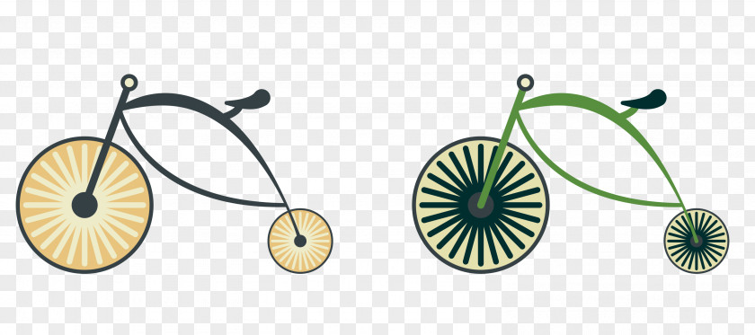 Vintage Bike Vector Bicycle Wheel Pedal Cycling PNG