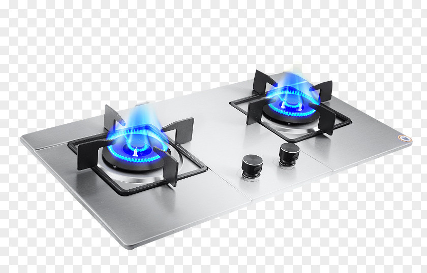 Blue Flame Gas Stove Material Stainless Steel PNG