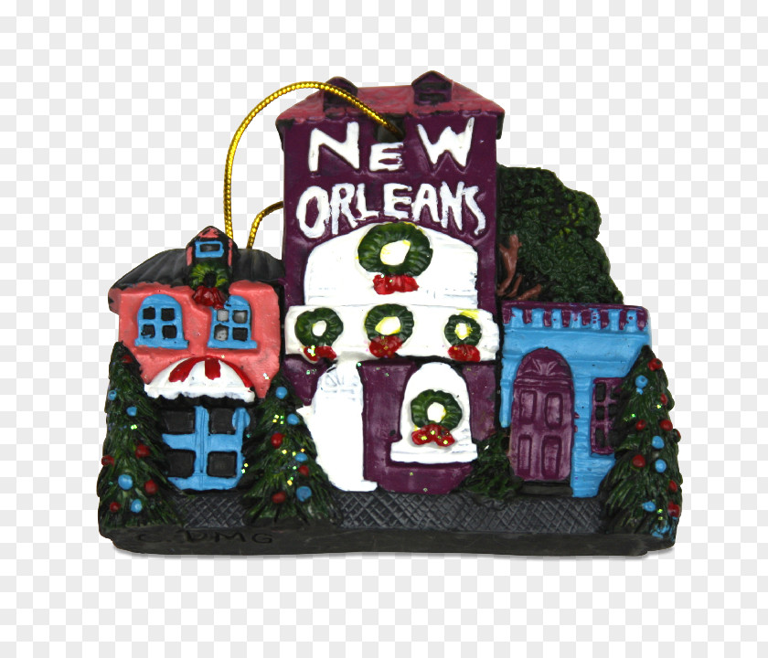 Building Christmas Ornament New Orleans PNG