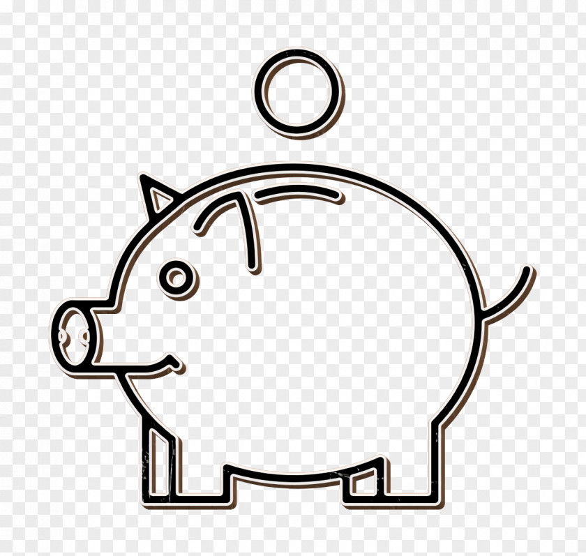 Business Icon Cash Pig Money Safe PNG