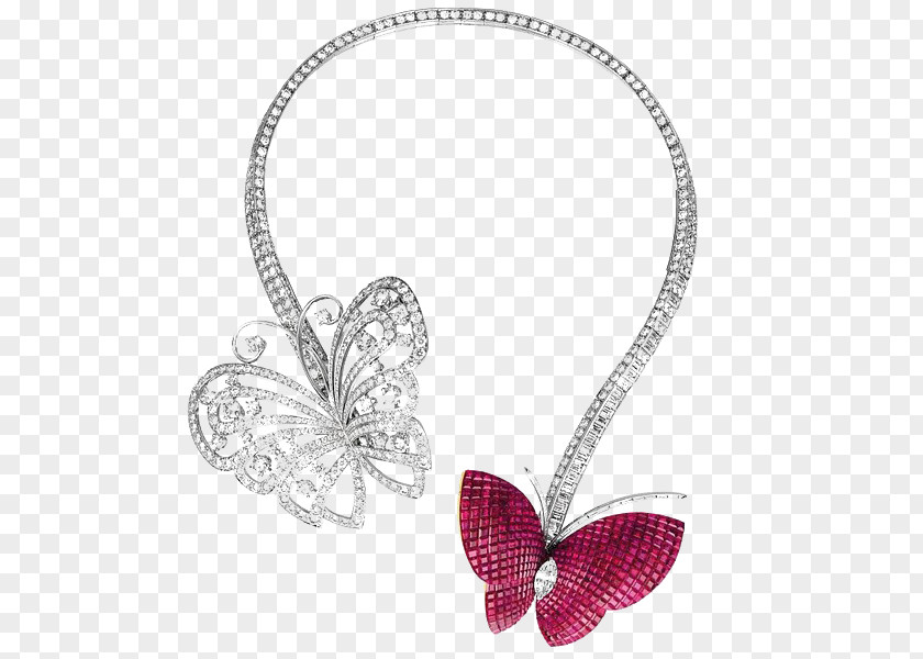 Butterfly Necklace Earring Jewellery Van Cleef & Arpels Gemstone Carat PNG