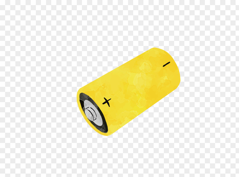 Cartoon Yellow Battery PNG