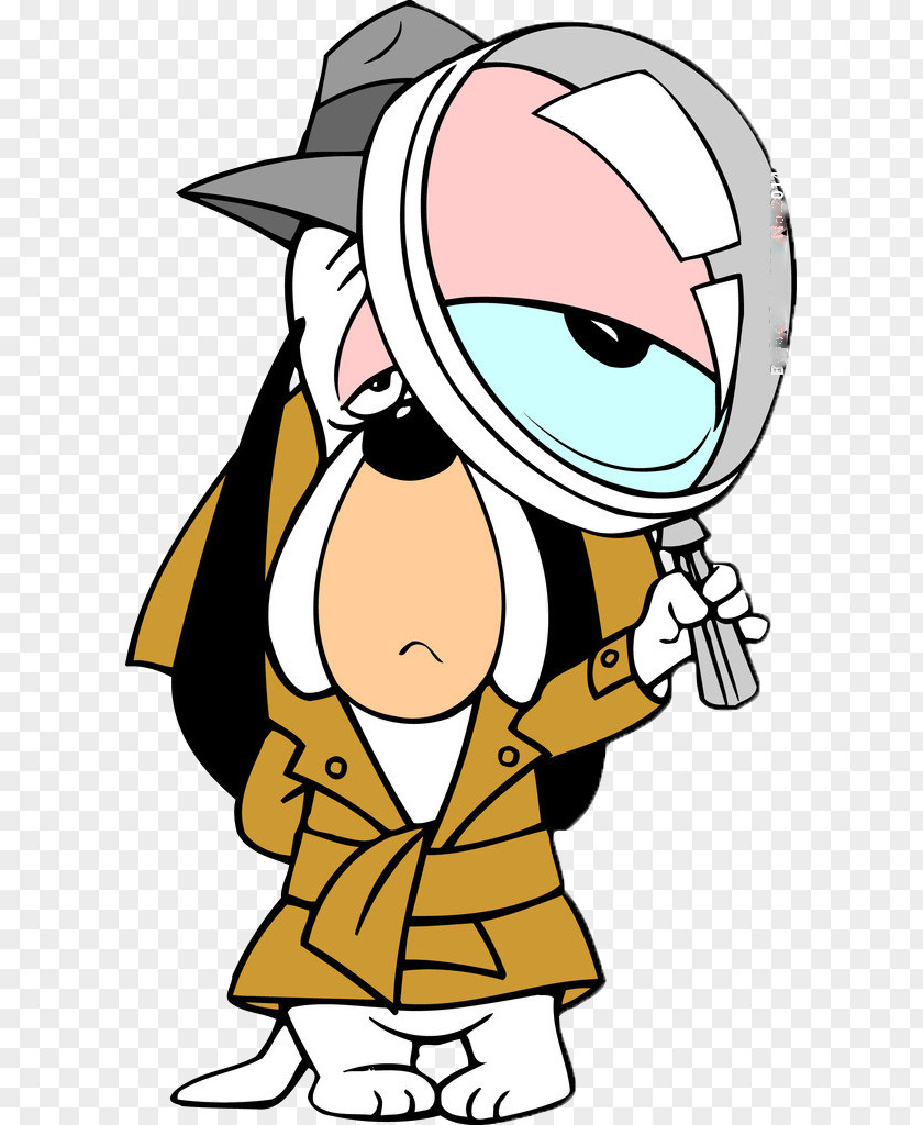 Mr. Magnifying Glass Droopy Cartoon Hanna-Barbera Detective PNG