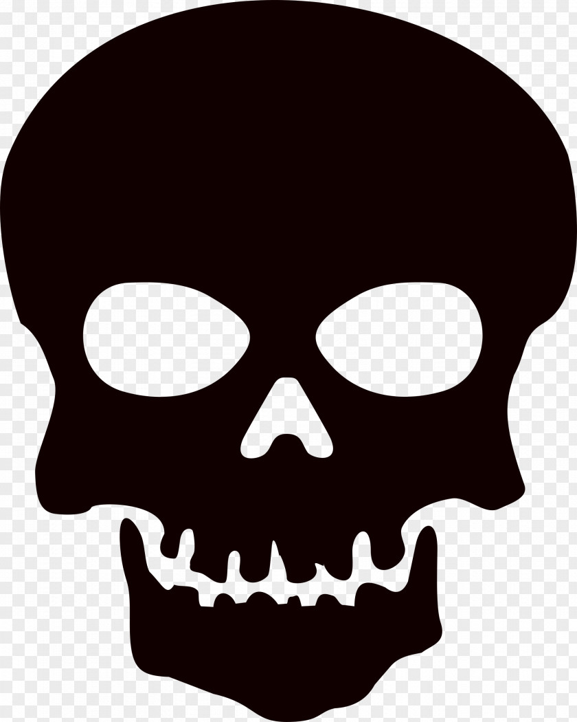 Skeleton Head Hd Skull And Crossbones Clip Art PNG
