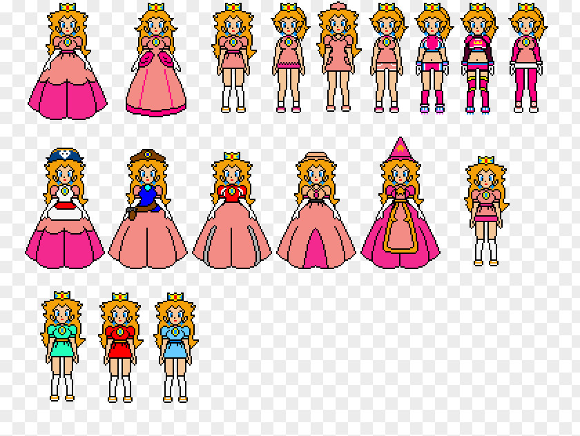 Sprite Super Princess Peach Daisy Rosalina Mario Party 10 PNG
