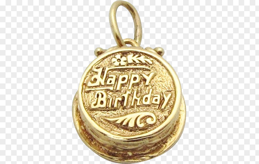 Birthday Cake Happy To You Gold PNG