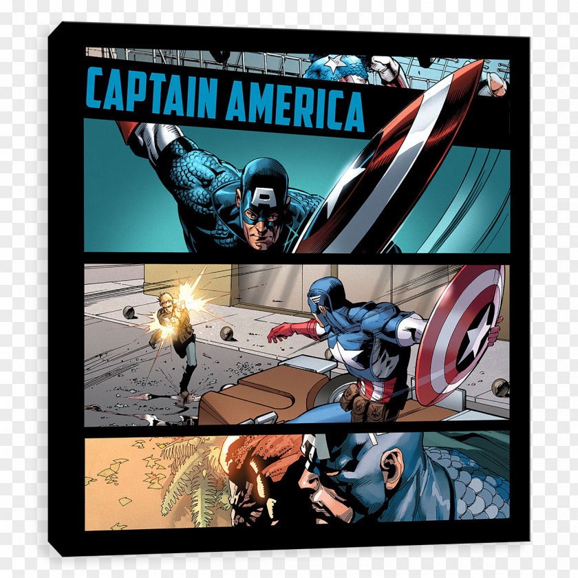 Captain America And The Falcon Marvel Comics Canvas Print PNG