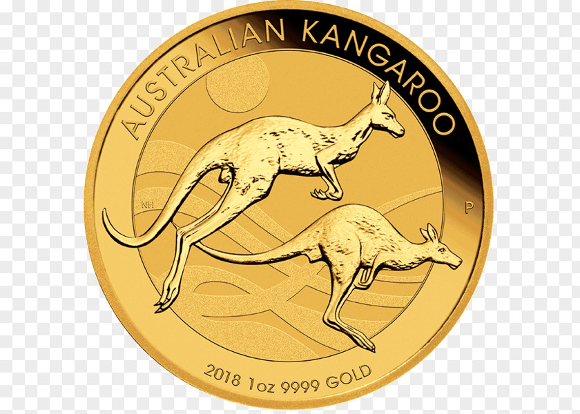 Gold Coins Perth Mint Australian Nugget Kangaroo Bullion Coin PNG