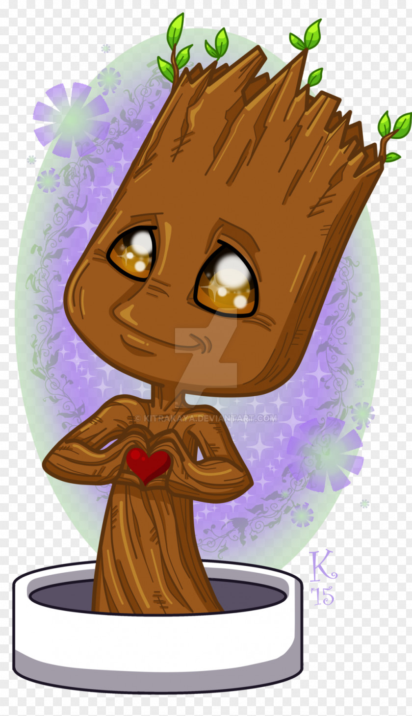 Groot Baby Character Drawing Fan Art PNG