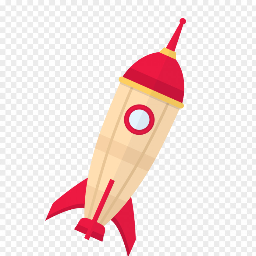 Hand-painted Rocket Drawing Clip Art PNG