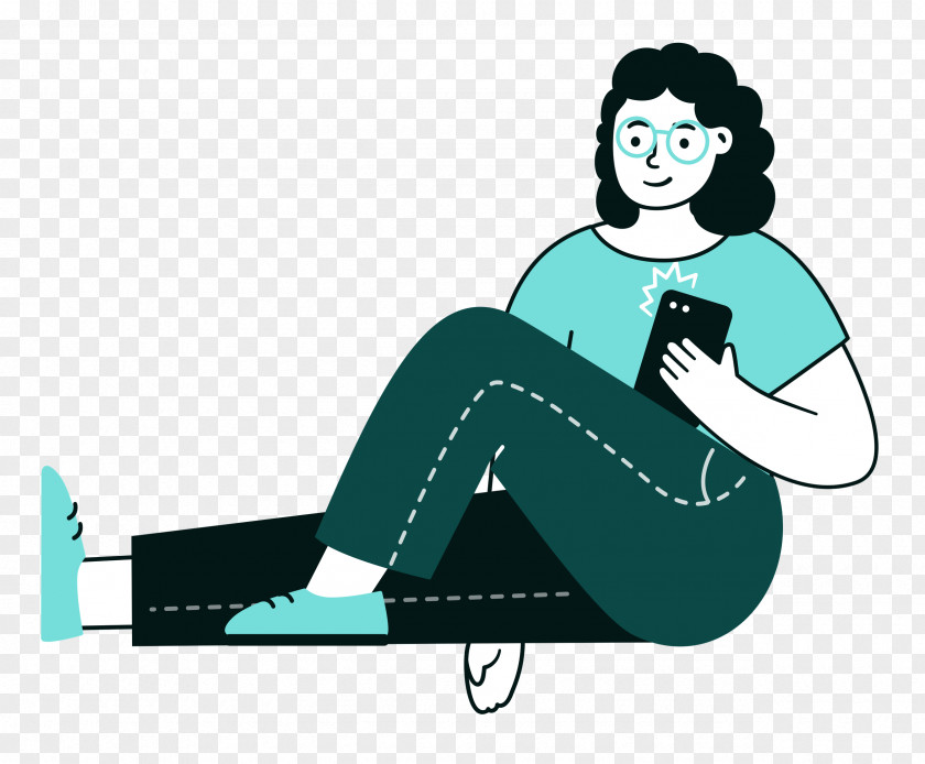 Sitting On Floor Sitting Woman PNG