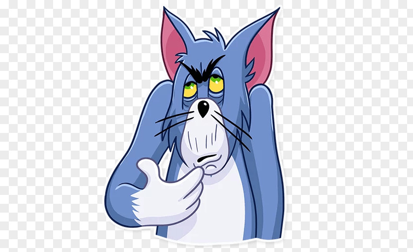 Tom And Jerry Whiskers Telegram Sticker Cat PNG